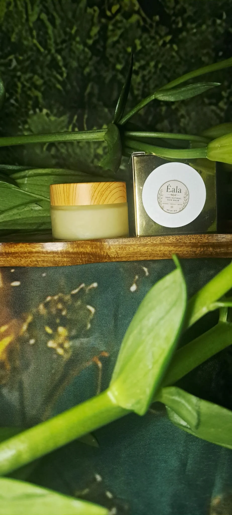 Éala Natural Balm Éala branded box packaging
